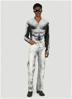 Y/Project x Jean Paul Gaultier  - Body Morph Asymmetric Jeans in Grey