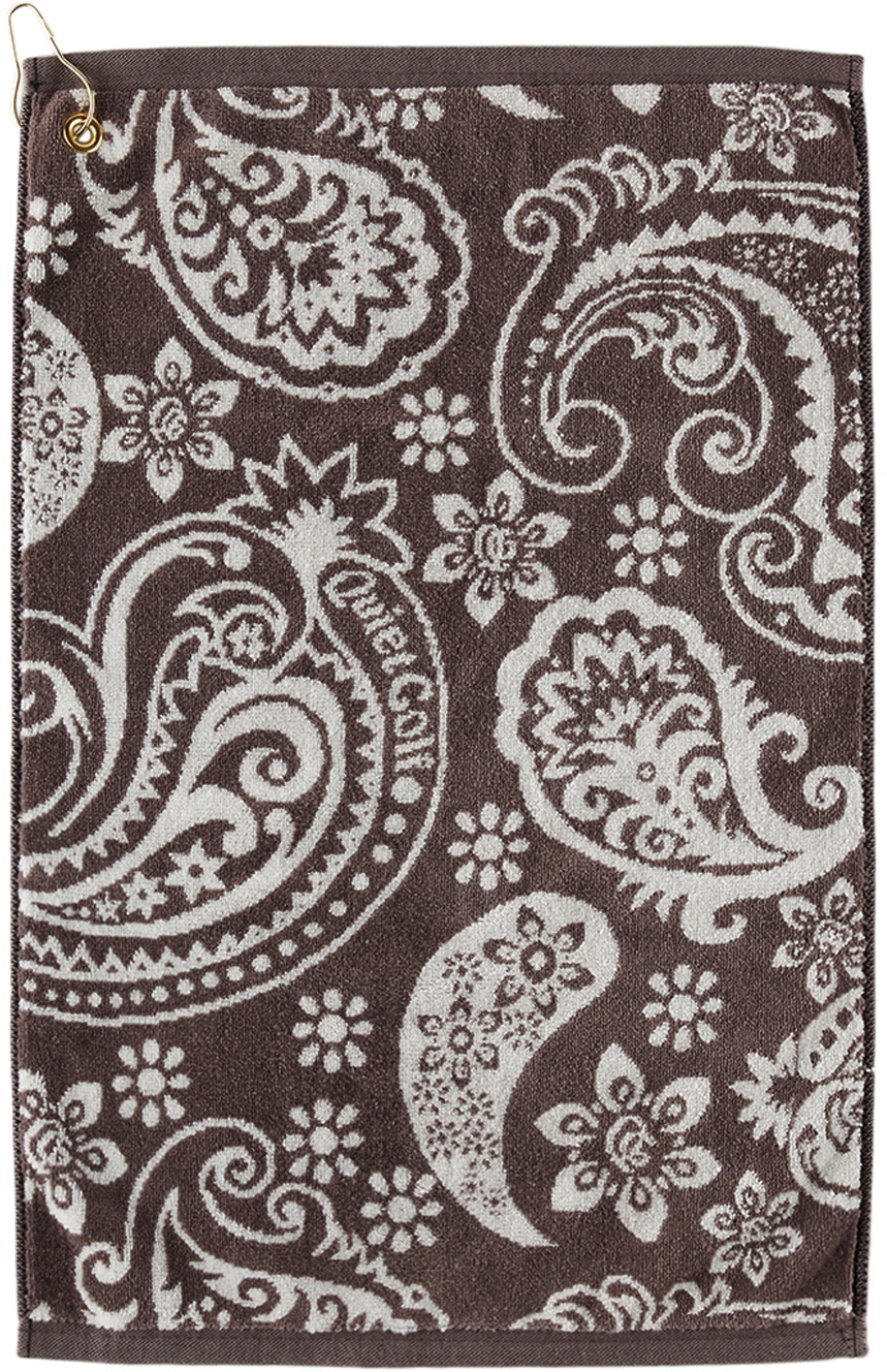 Quiet Golf Brown Cotton Towel