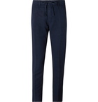 MAN 1924 - Tomi Tapered Linen and Cotton-Blend Drawstring Trousers - Blue