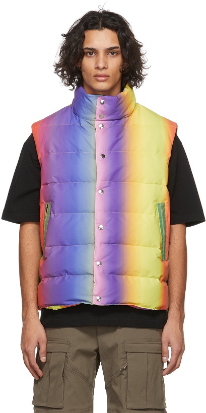 Photo: AGR Multicolor Gradient Puffer Vest