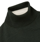 Mr P. - Slim-Fit Merino Wool Rollneck Sweater - Green