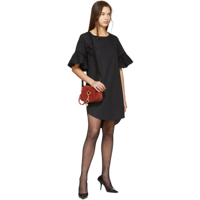 slim fit dress slacks Black Sexy Off The Shoulder Irregular High Low Dress / Gothic Long and Flared Sleeves Dress main image 1