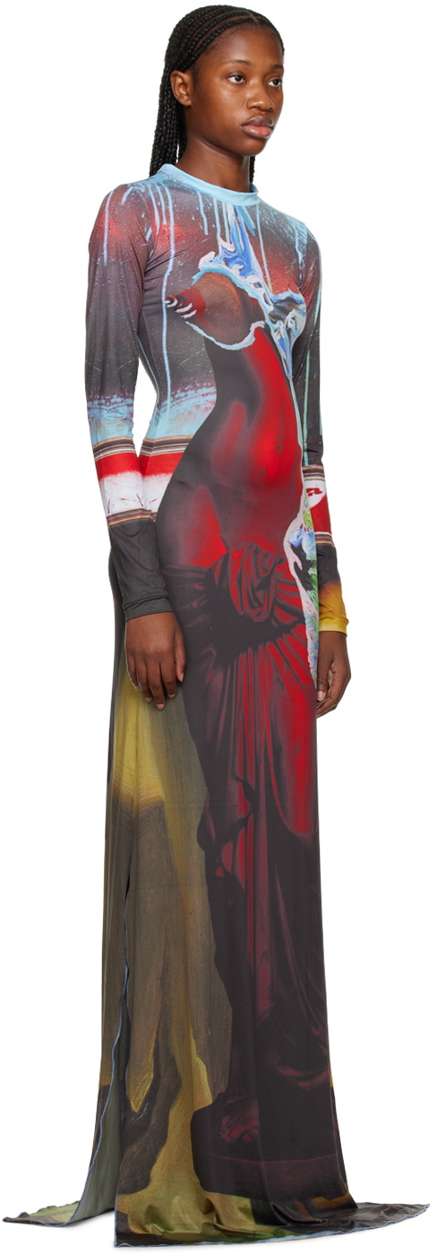 Feben Multicolor Scales Maxi Dress