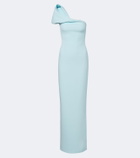 Safiyaa Blanchette one-shoulder crêpe gown