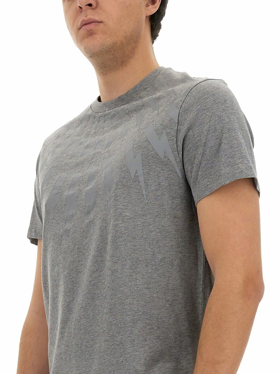 Neil Barrett Fairisle Thunderbolt T-shirt