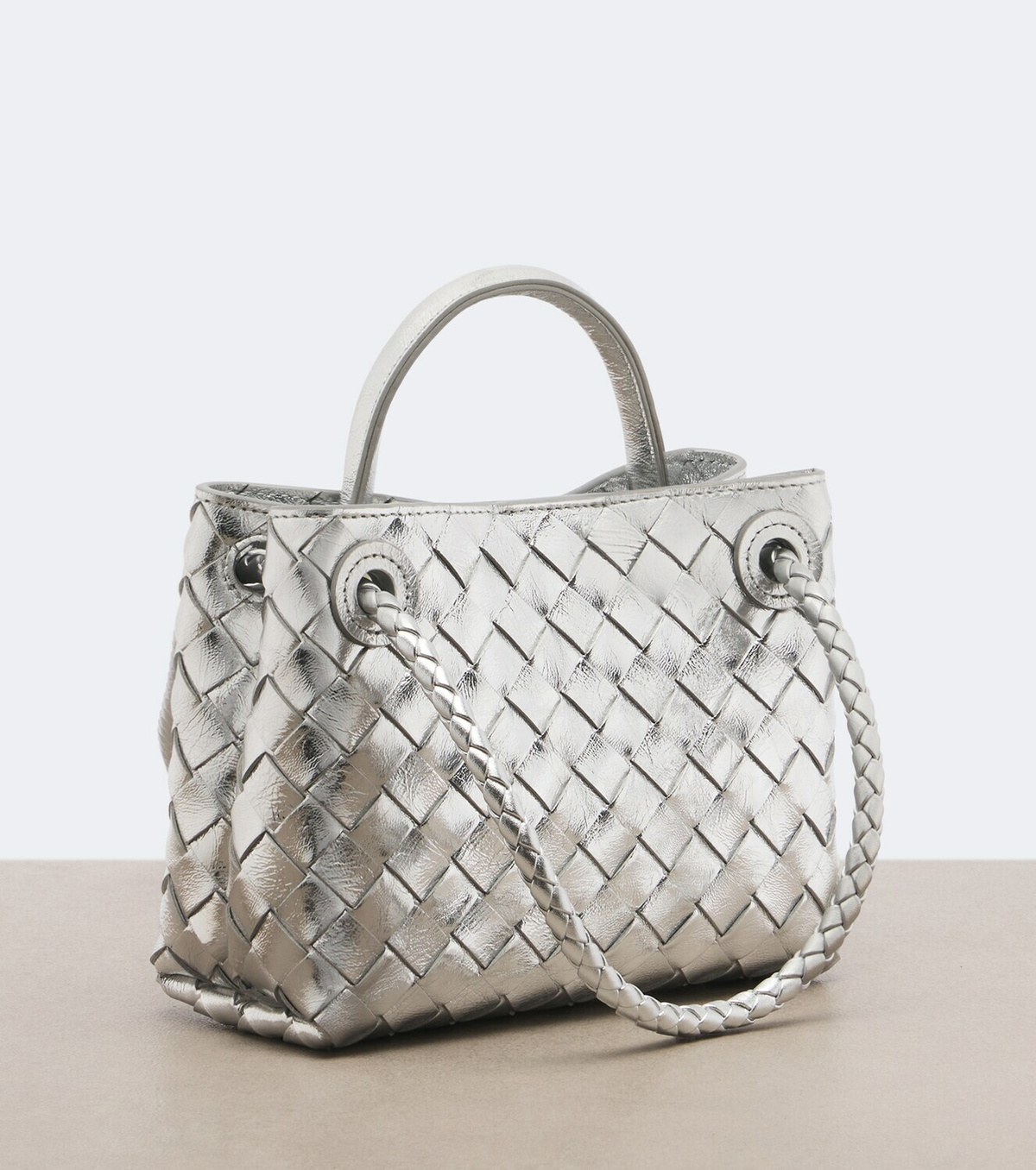 Bottega Veneta Andiamo Mini leather top-handle bag