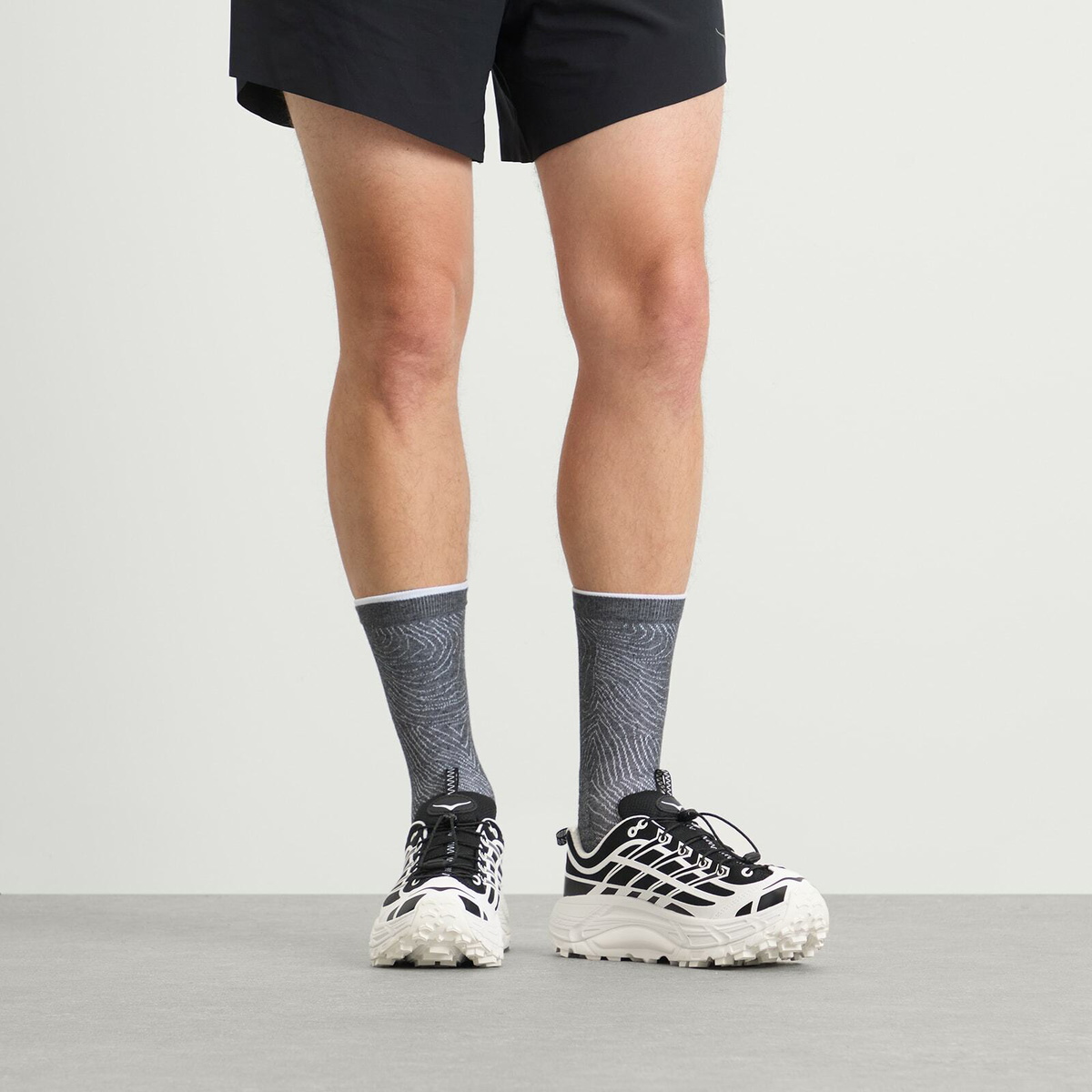 HOKA ONE ONE U Mafate Three2 Sneaker in Frost/Black
