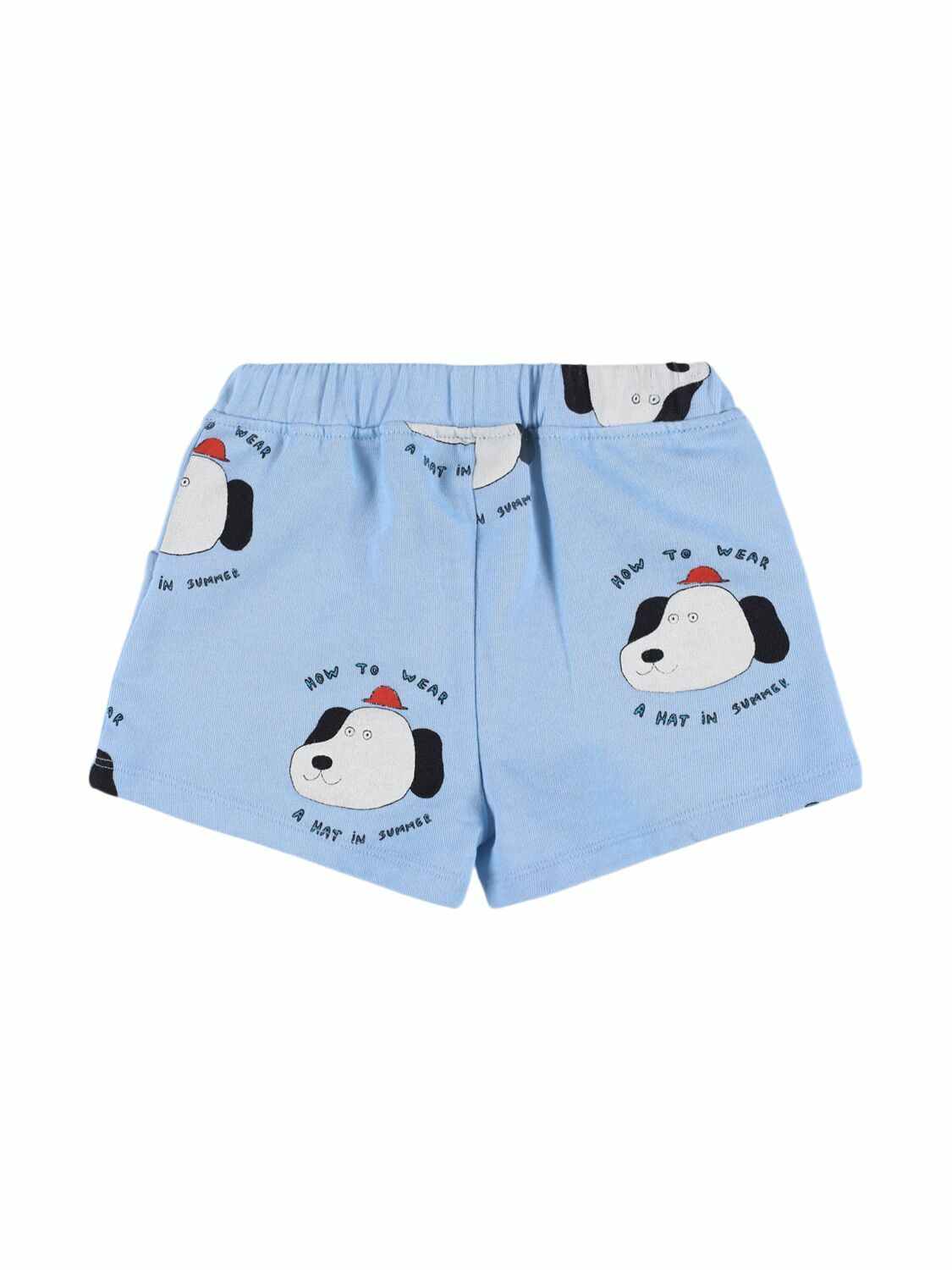 THE CAMPAMENTO Printed Cotton Sweat Shorts