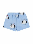 THE CAMPAMENTO Printed Cotton Sweat Shorts