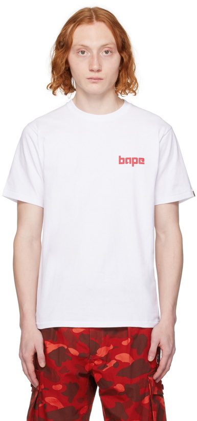 Photo: BAPE White Printed T-Shirt