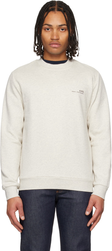 Photo: A.P.C. Gray Standard Item Sweatshirt