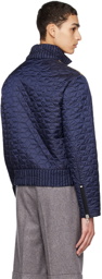 Gucci Navy Quilted GG Jacket