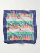 Richard James - Striped Cotton-Voile Pocket Square