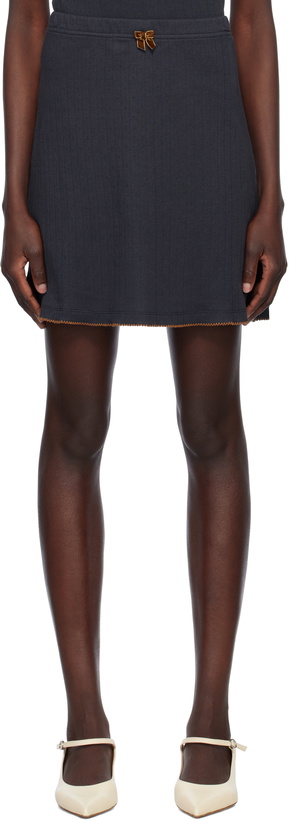 Photo: Caro Editions Navy 'Caro' Jersey Miniskirt