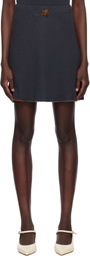 Caro Editions Navy 'Caro' Jersey Miniskirt