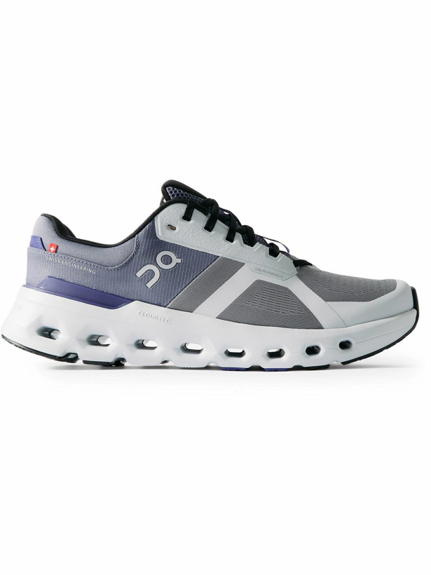 Photo: ON - Cloudrunner 2 Mesh Running Sneakers - Gray