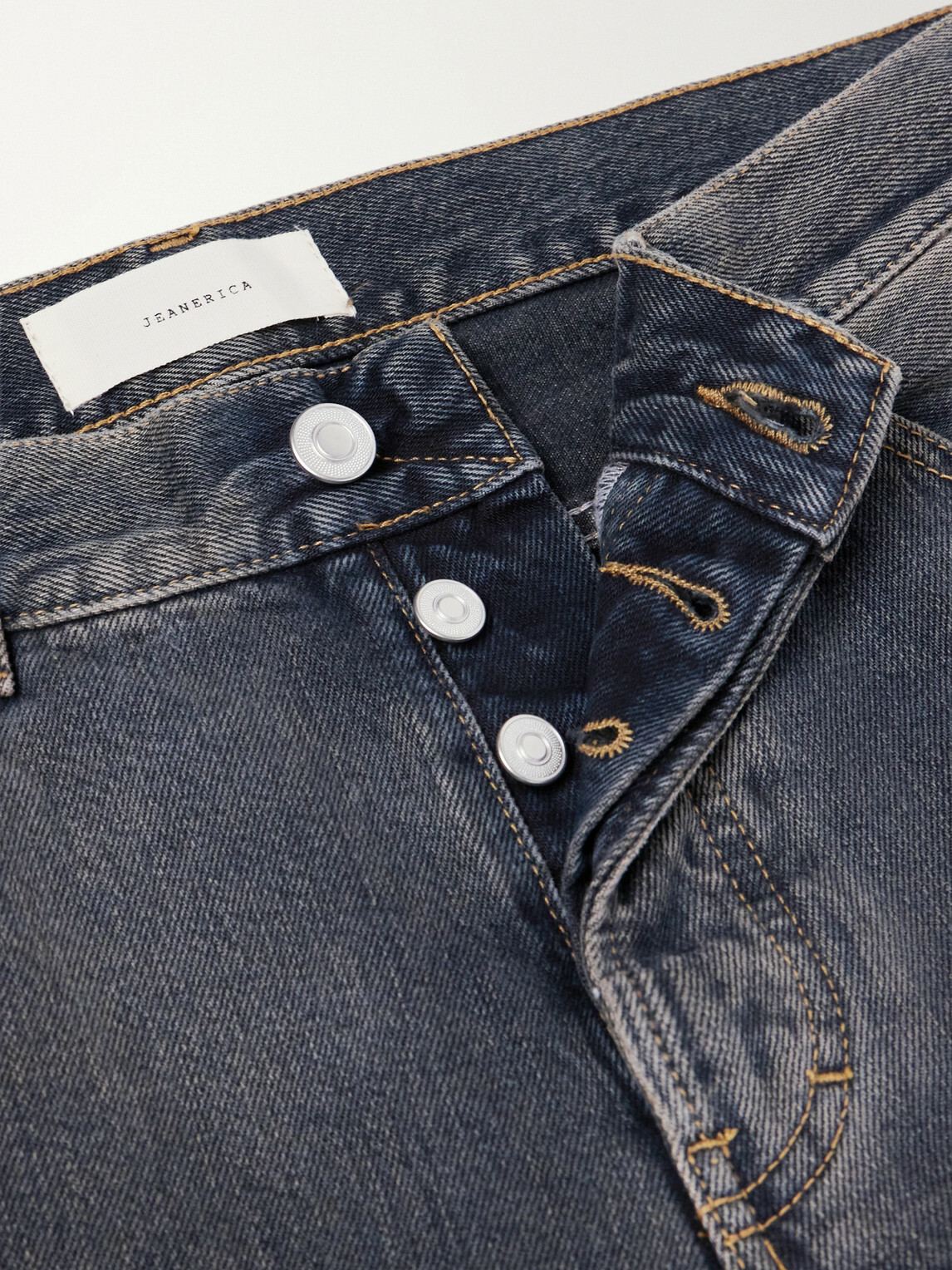 Jeanerica - Arrow Straight-Leg Jeans - Gray