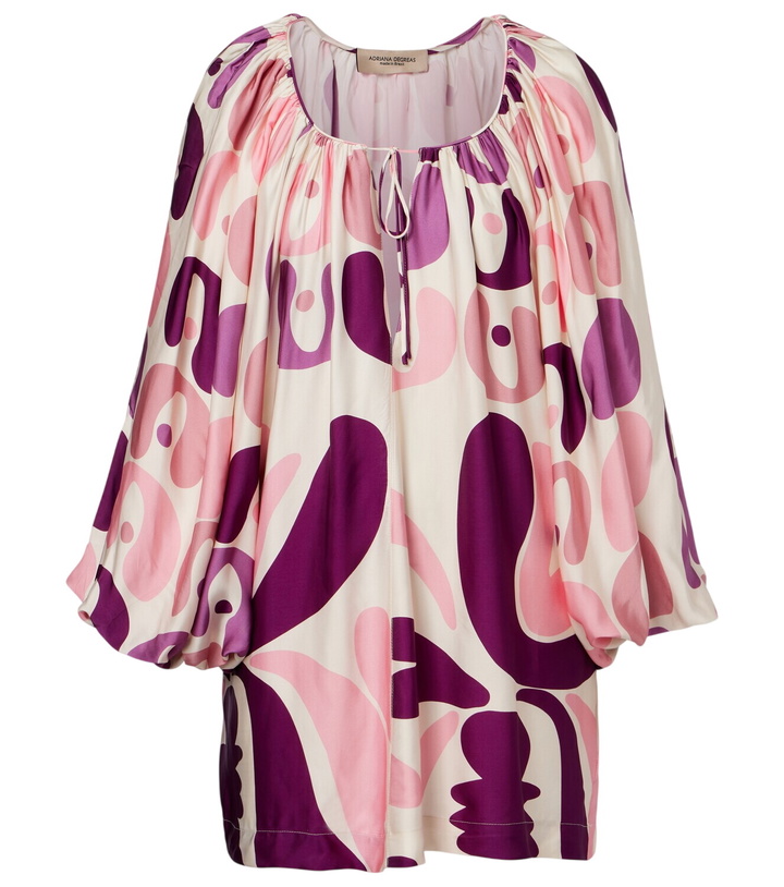 Photo: Adriana Degreas Printed satin minidress