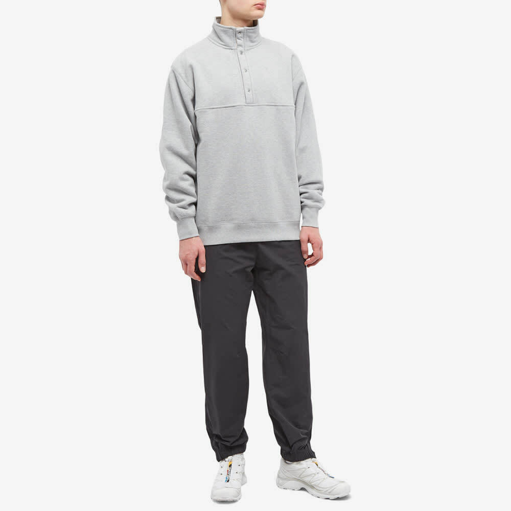 Adsum Men's Classic 3/4 Snap Front Sweat in Ash Heather Grey Adsum