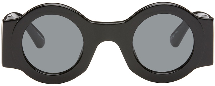 Photo: Dries Van Noten Black Linda Farrow Edition 98 Sunglasses