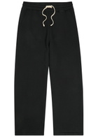 Picante Everyday Wide-leg Cotton Sweatpants Black
