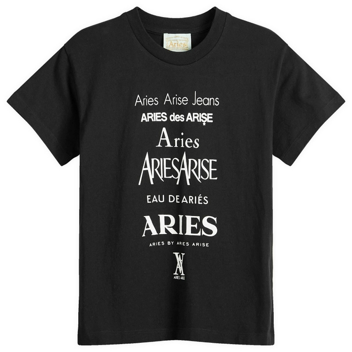 Photo: Aries Women's Baby Fit Perfume T-Shirt in Black 