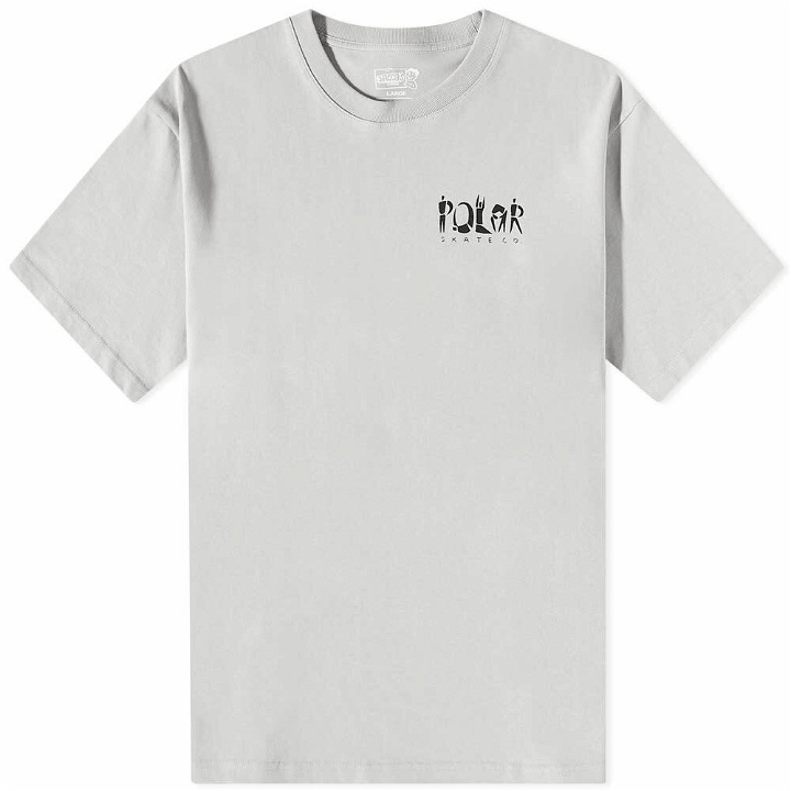 Photo: Polar Skate Co. Men's Group Logo T-Shirt in Silver