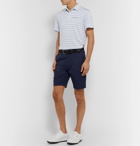RLX Ralph Lauren - Striped Stretch Tech-Piqué Golf Polo Shirt - Blue