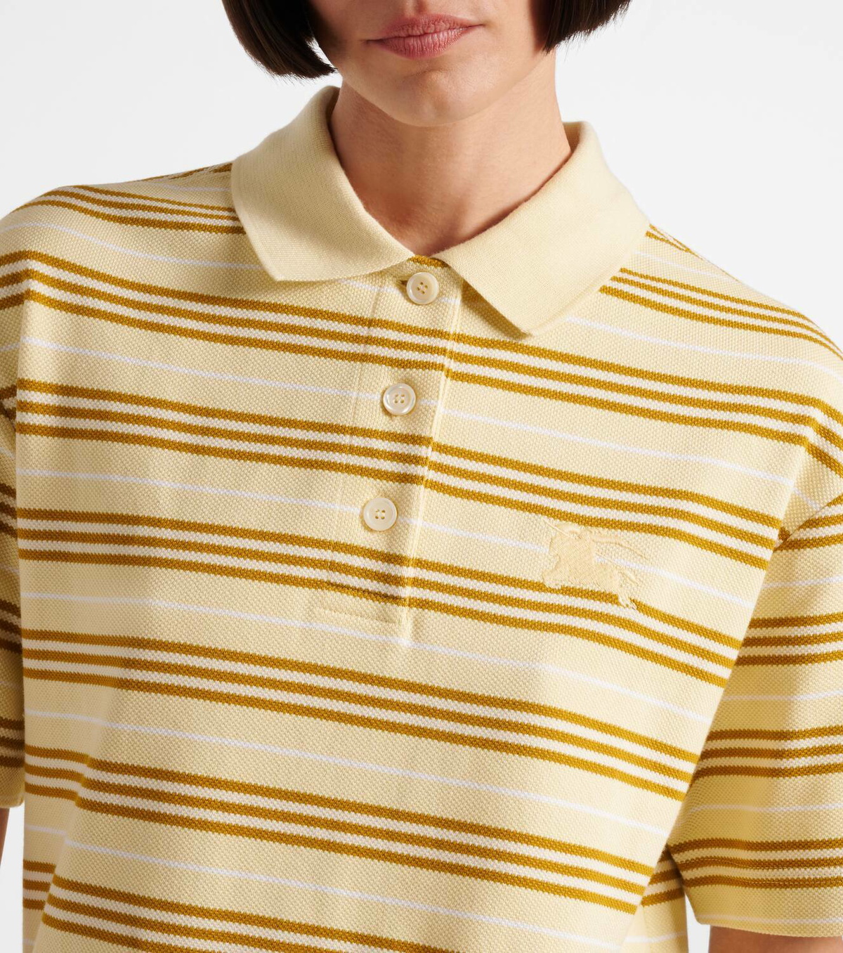 Burberry Icon Stripe cotton piquet minidress