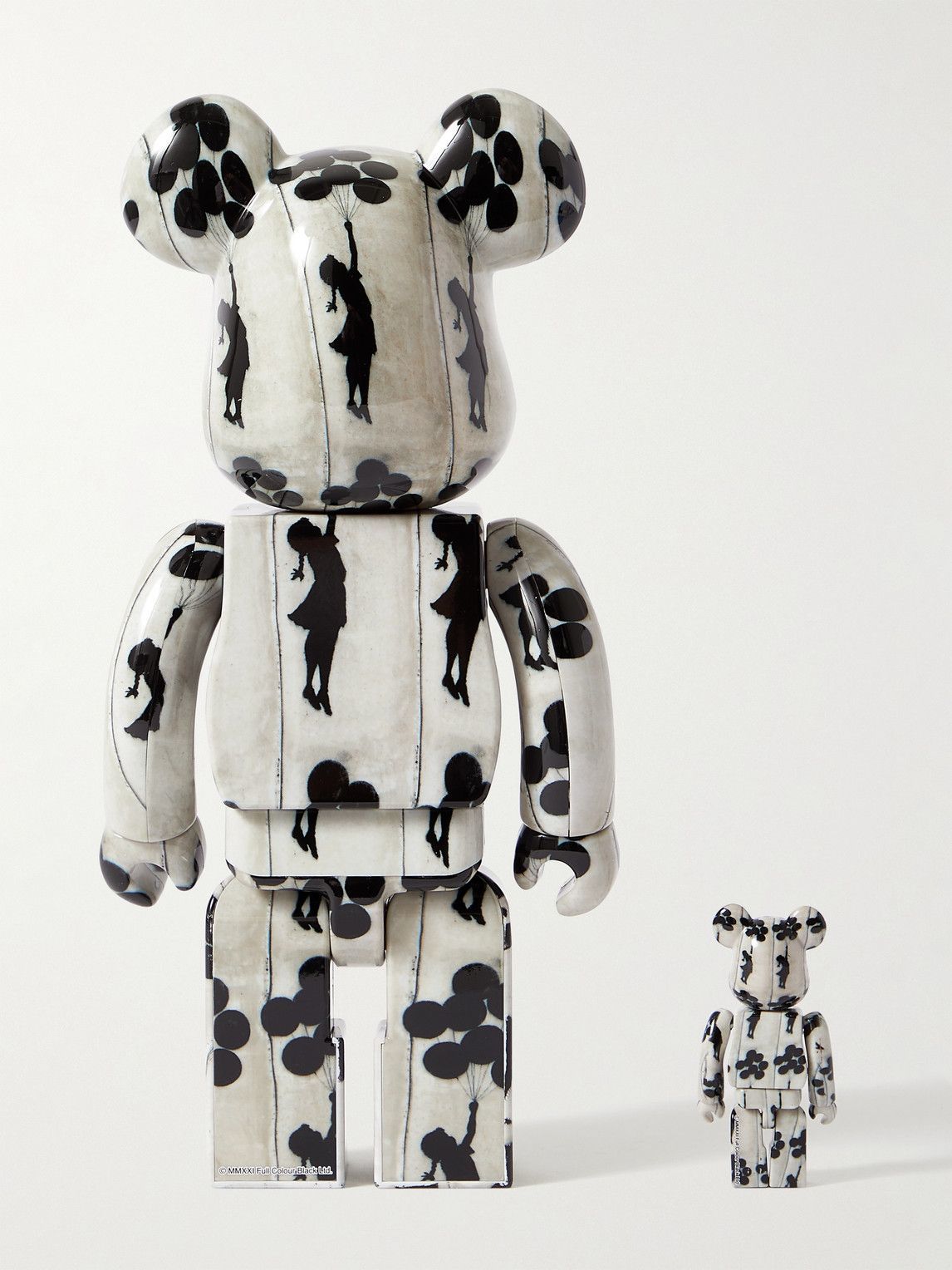 BE@RBRICK - Banksy Flying Balloons Girl 100% 400% Printed PVC