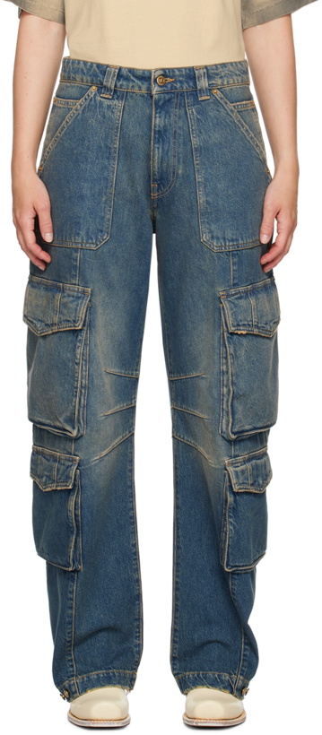 Photo: Golden Goose Blue Distressed Finish Jeans