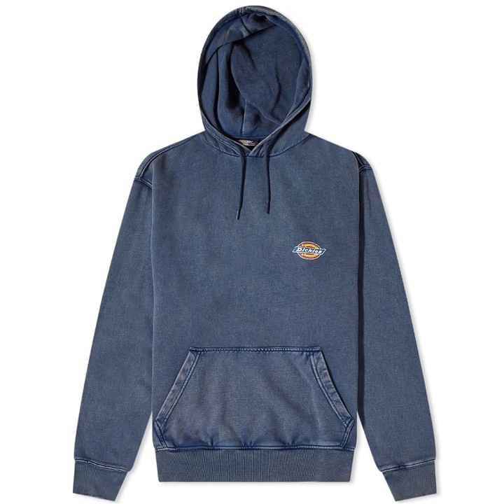 Photo: Dickies Men's Icon Washed Hoody in Navy Blue