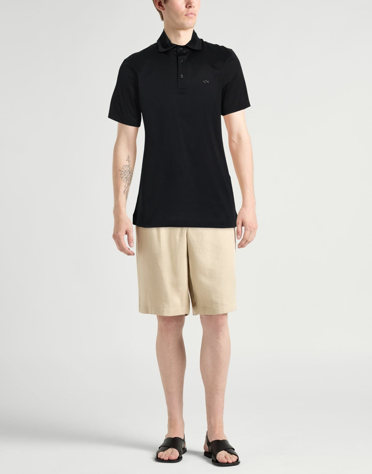 Paul & Shark Mens Polo shirt in Black