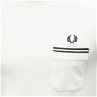 Fred Perry Authentic Men's Twin Tipped Pocket T-Shirt in Ecru