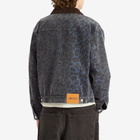 Awake NY Men's Leopard Corduroy Work Jacket in Navy