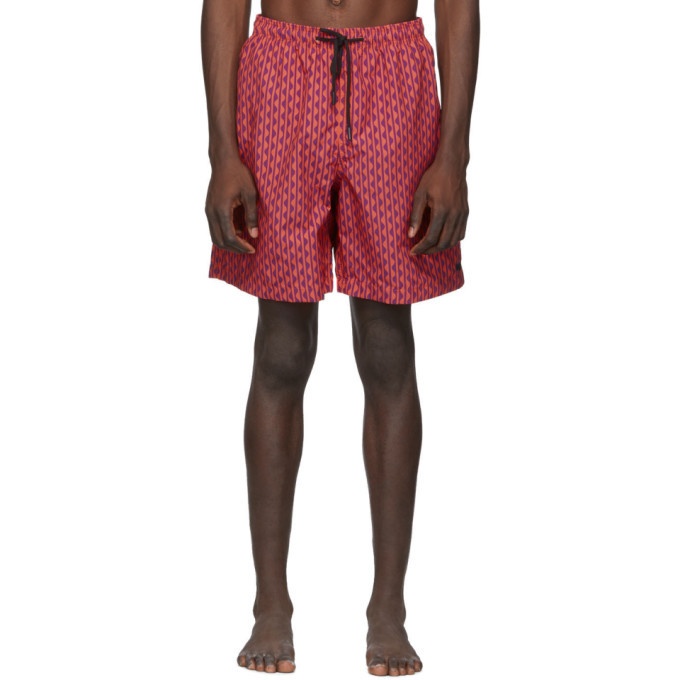Photo: Solid and Striped Red and Purple The California Swim Shorts