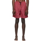 Solid and Striped Red and Purple The California Swim Shorts