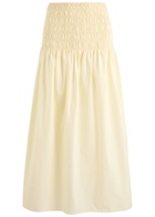 Faithfull The Brand Baia Cotton Maxi Skirt Yellow