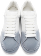 Alexander McQueen White & Grey Felted Oversized Sneakers