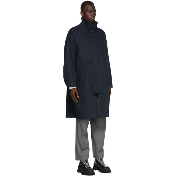 mfpen Navy Johnston Coat