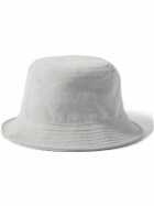 SSAM - Textured Organic Cotton and Silk-Blend Bucket Hat - Gray