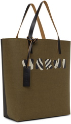 Marni Khaki & Black Tribeca Tote