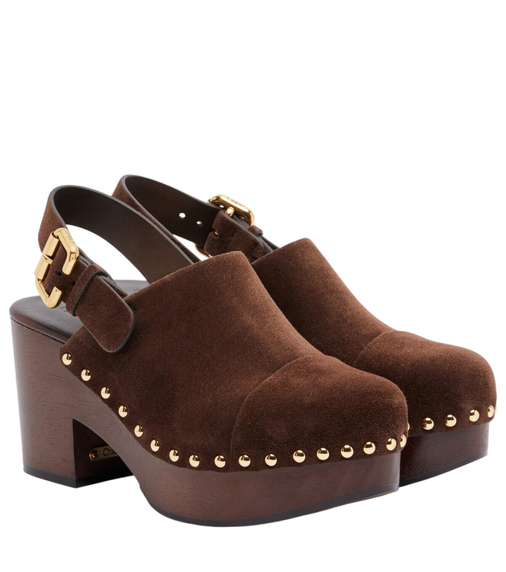 Photo: Chloé Jeannette suede clogs