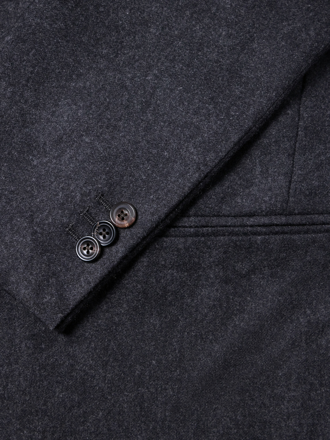J. Mueser - Waverly Double-Breasted Virgin Wool Suit Jacket - Gray