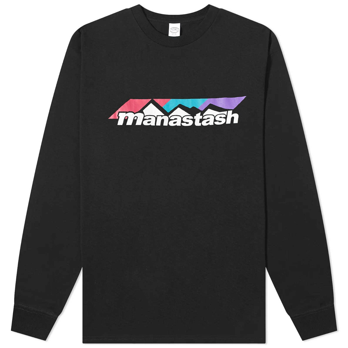 Photo: Manastash Men's Long Sleeve Scheme Logo T-Shirt in Black