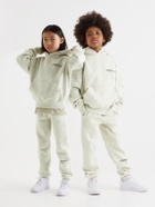Fear of God Essentials Kids - Logo-Print Cotton-Blend Jersey Hoodie - Gray