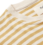 Folk - Striped Cotton-Jersey T-shirt - Yellow