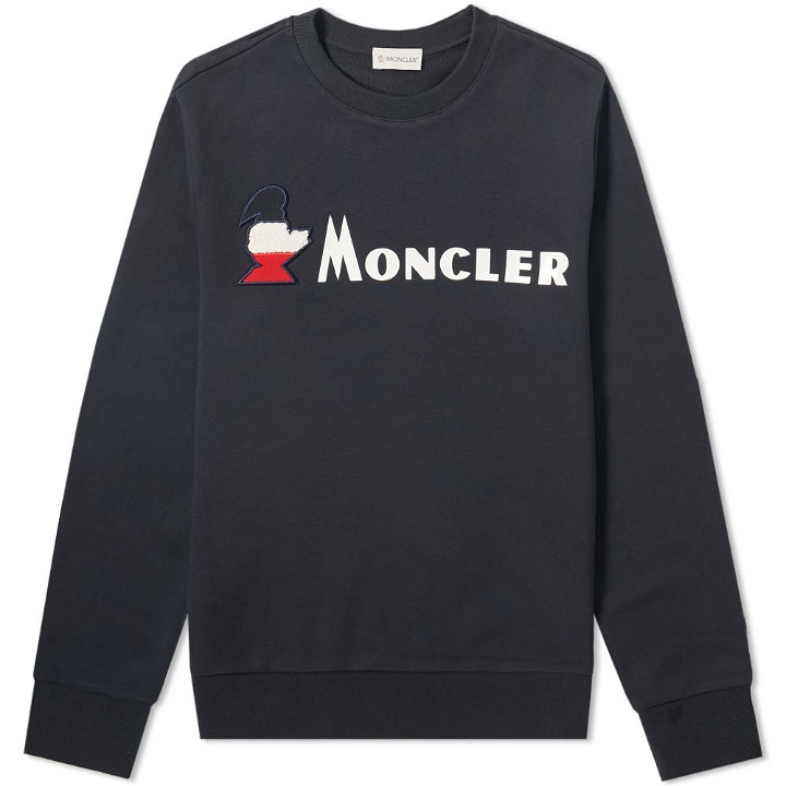Photo: Moncler Logo Text Crew Sweat
