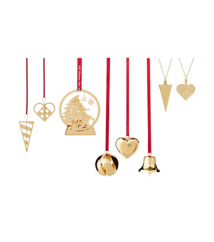 Photo: Georg Jensen Set of 8 gold-plated ornaments
