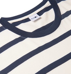 NN07 - Dylan Logo-Print Striped Cotton-Jersey T-shirt - Neutrals